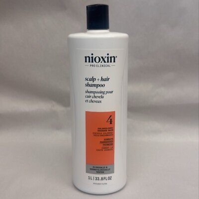 Nioxin System 4 Color Safe Cleanser Shampoo 33.8 oz / 1 Liter