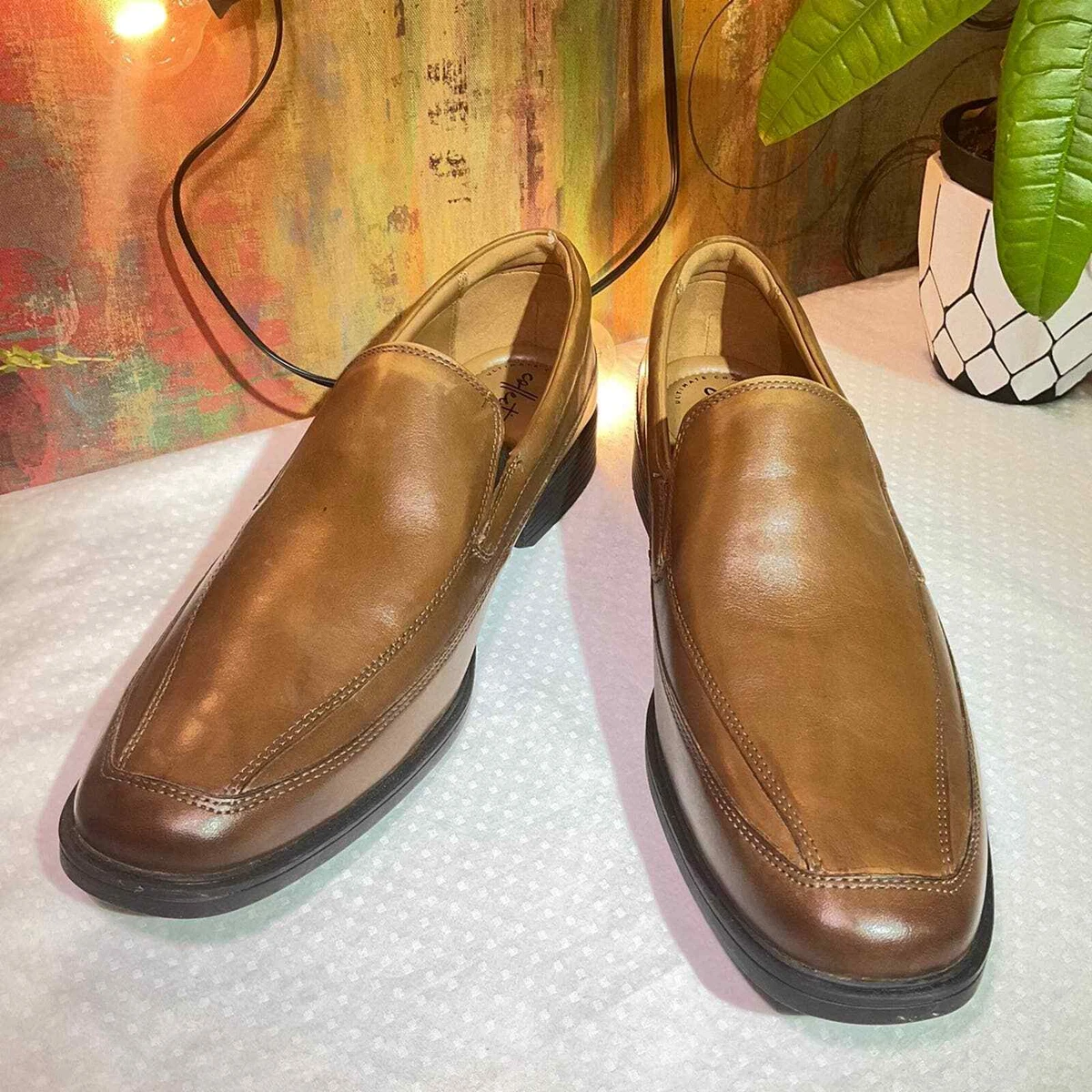 Clarks tilden hot sale free dark tan