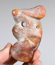 3.5'' Chinese Hongshan Culture Old Jade Cicada Cicala Got it Amulet Pendant