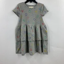 Tucker + Tate Girls Short Sleeve Cotton Tier Dress in Smiley Faces Size 3 NWT