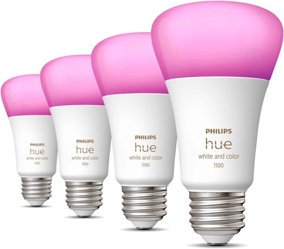Philips Hue Smart Light Starter Kit - Includes (1) Bridge and (4) 75W A19, E26 - Image 2 of 3