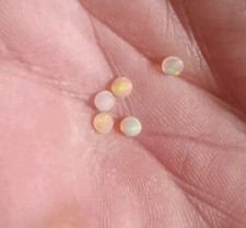Lot Of 5 AAA Round Faceted Welo Fire Opals 3 Mm Calibrated Loose Gemstones