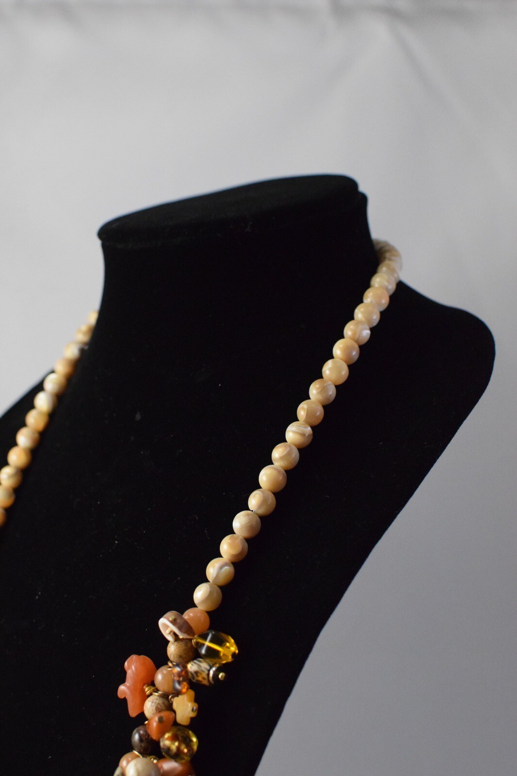 Unique Beaded Safari Theme Statement Necklace - J… - image 7