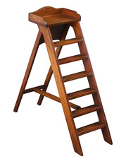 BNF Paris Library Steps Architectural 3D Wooden Model 10" Staircase Sculpture