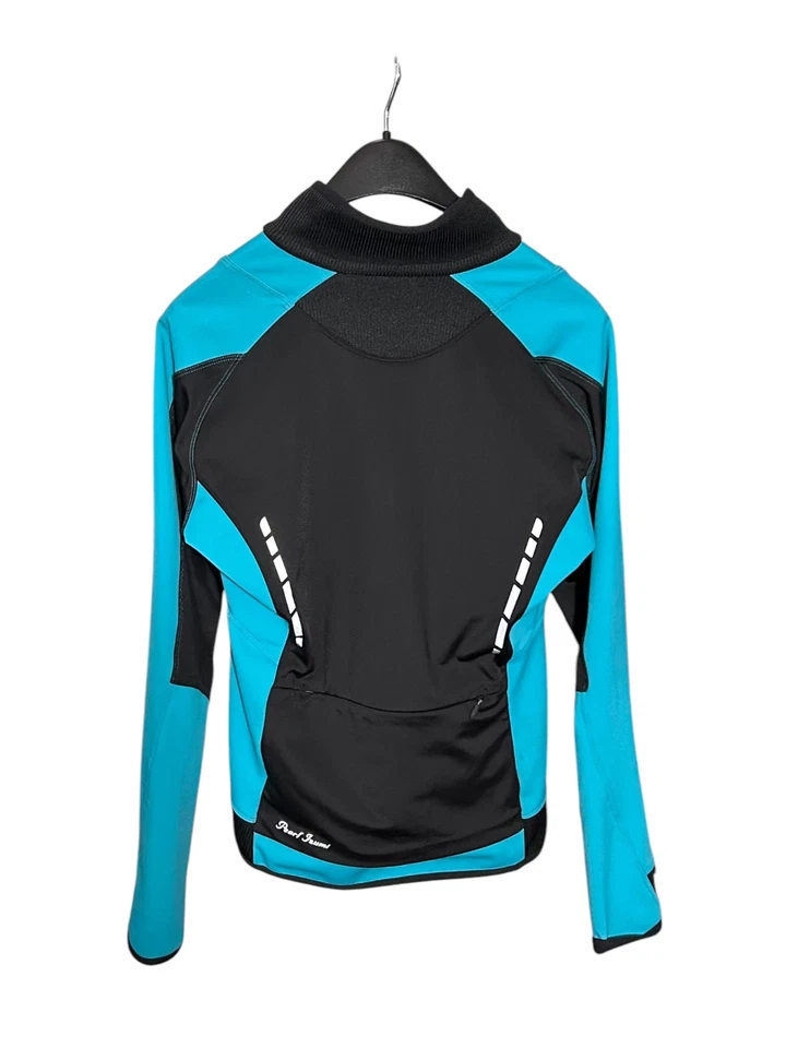 Велосипедная куртка PEARL IZUMI Elite женская (S) бирюзовая/черная мягкая подкладка 180 на молнии - Изображение 2 из 4