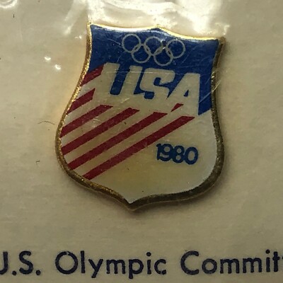 Vintage 1980 U S Olympic Pin