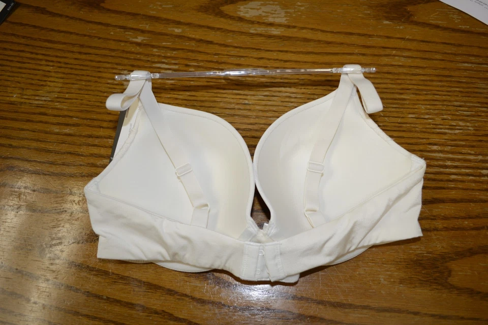 Apt 9 Plunge Push-Up Lace Bra - White - NEW W/Tags - Size 36C - Image 2 of 2