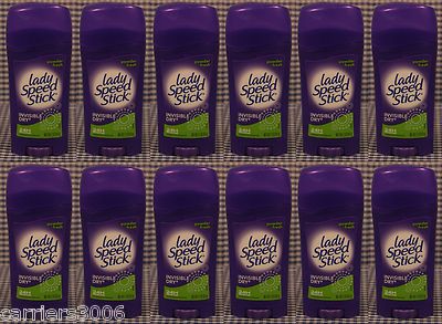 12 Lady Speed Stick POWDER FRESH Invisible Dry Antiperspirant Deodorant 2.3 oz 