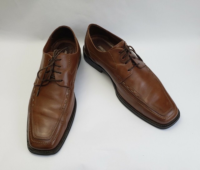 Johnston Murphy Mens Shoes Lace Up Brown Romania Size 9.5 M eBay