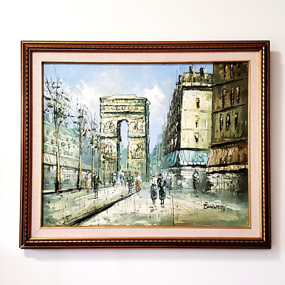 VINTAGE OIL ON CANVAS 