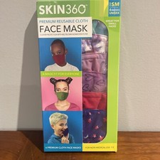 Skin 360 Premium Reusable Cloth Face Mask 6 Masks/pack Size Small