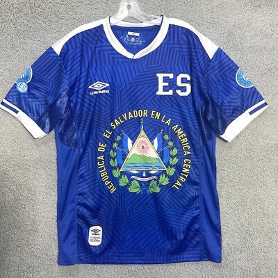 Umbro El Salvador Shirt Men's XL Blue National Team Jersey Camisa