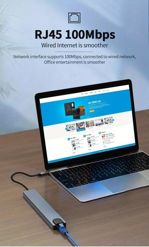 Typ-C Docking Station 8in1/10in1 Laptop auf HDMI-kompatiblen 4K 100 Megabit Hub - Afbeelding 19 van 24