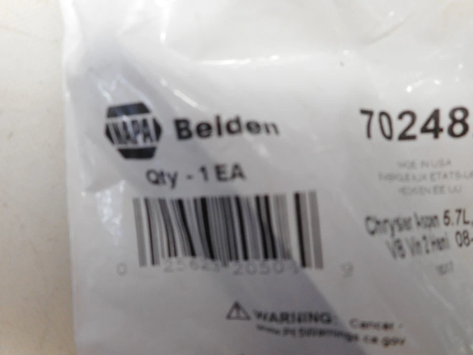 BOTA ENCHUFE BOBINA NAPA BELDEN CHRYSLER ASPEN 5,7 L 6,1 L V8 X0207 702482 Foto 3 de 4