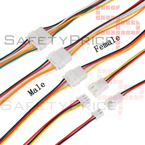 2x Pareja Cable conector XH 2.54mm macho hembra 4 pin JST 20CM REF880 |