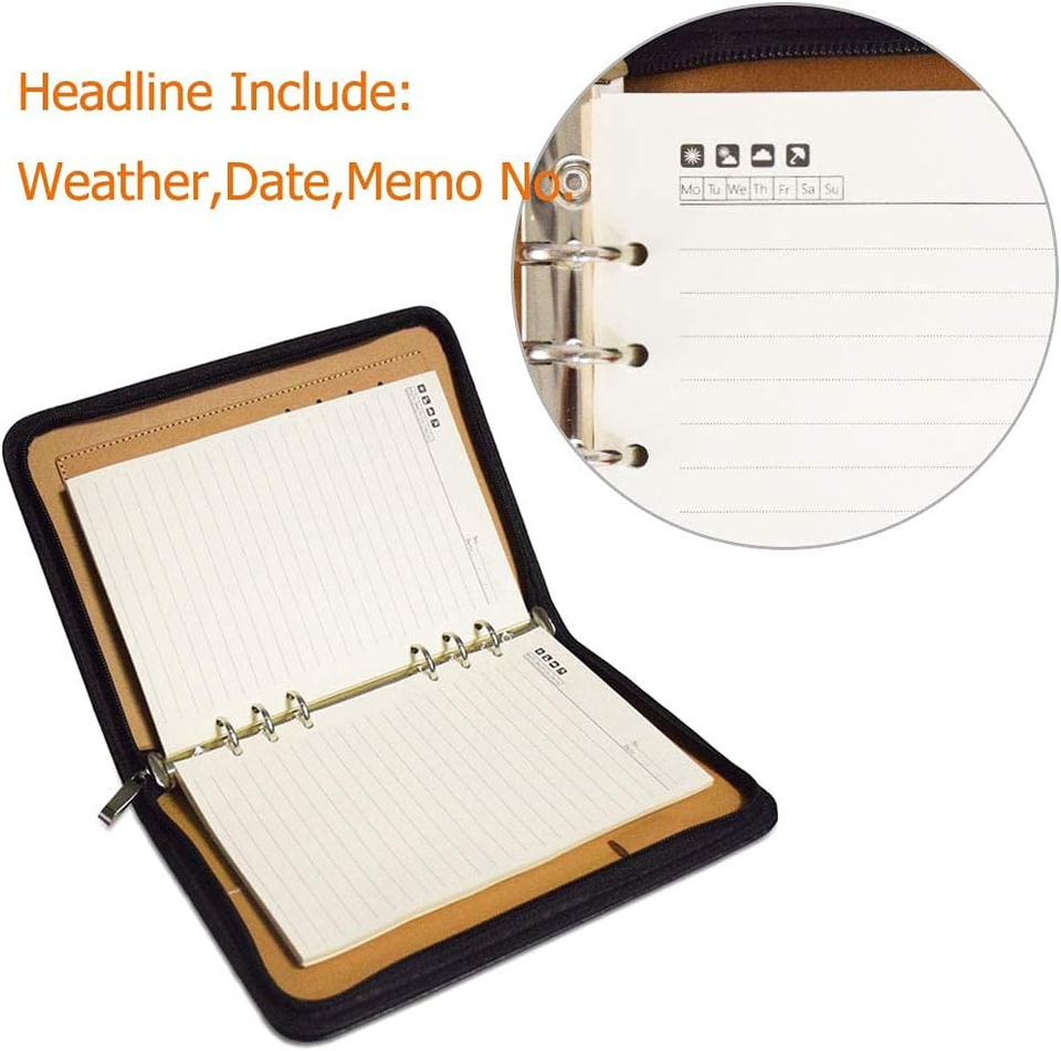 A5 Refill Paper Loose Leaf Lined Paper for A5 Planner Organizer 6 Holes Ring Bin eBay