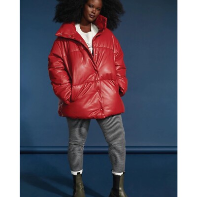 Avec Les Filles Vegan Leather Coat