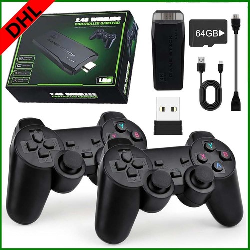 Retro konsole 20000+ Spiele 4K TV Video Game Stick mit 2 Wireless Controller DHL