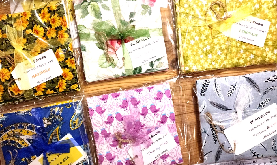 Patchworkstoff Charm Pack 5inch Moda Makower Westfalenstoffe 42Stk France 12,7cm - Bild 3 von 3