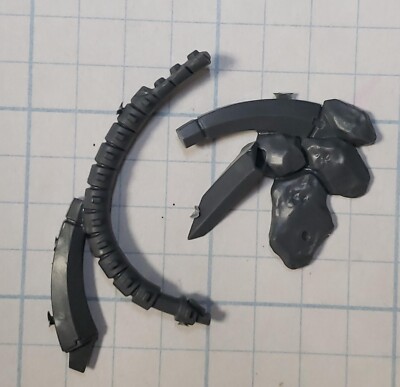 Warhammer 40k Necron Bits Cryptek Mechanical Tail w Stone Base #01