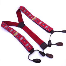 Republican Elephant VOTE suspenders TORINO leather button