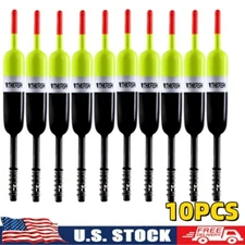 10pcs Float Bobbers balsa Wood Stick Spring Slip Bobber For Crappie Trout Fixed