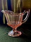 Heisey Glass~~~Flamingo Pink~~~Depression Glass~~~Pedestal Creamer~~~🐇EXCELLENT