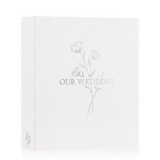 Lanpn Wedding Photo Album 8x10, Each Pack 8x10/50 Photos, OUR WEDDING - White