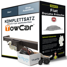 Für FIAT Ducato Pritsche Typ 250 Anhängerkupplung starr +eSatz 13pol 11- NEU ABE