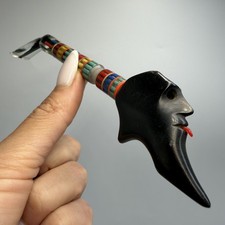 Vintage Soviet Handmade Folk Art Cigarette Holder Collectible Lucite USSR Gift