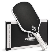 HISK RAV PRO T700 Toray Raw Carbon Fiber Pickleball Paddle One Size, White