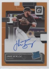2022 Donruss Optic Rated Rookie Signatures Orange Prizm Jake Burger Auto 0m0g