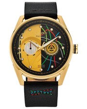 Citizen Star Wars C-3PO Rewired Eco-Drive Black Leather Strap Watch