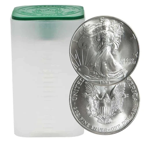 Roll of 20 - 1994 $1 American Silver Eagle 1 oz BU