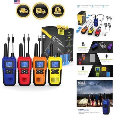 Walkie Talkies for Adults Long Range Rechargeable with NOAA Weather Alert, Mu...