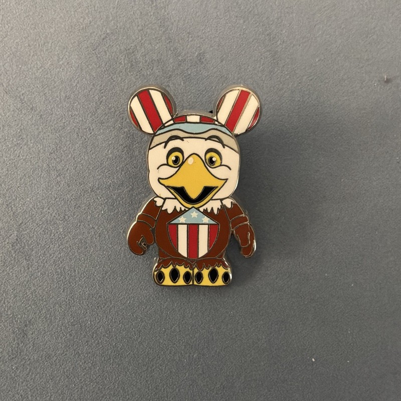 Disney Single Pin Patriotic Eagle Mickey Icon Enamel Disney Franchise