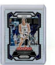 2024 Panini Prizm Monopoly WNBA #59 Maddy Siegrist Silver Prizm SP Dallas Wings