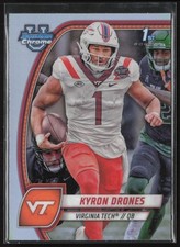 2024 Bowman Chrome U Kyron Drones Refractor #119 1st Virginia Tech Hokies