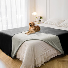 Waterproof Blanket for Bed Protection, Washable Dog Blankets for Couch, Soft Rev