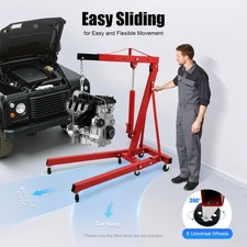 Heavy Duty 4409 Lbs Engine Hoist Leveler Cherry Picker Shop Crane Load Lift Tool