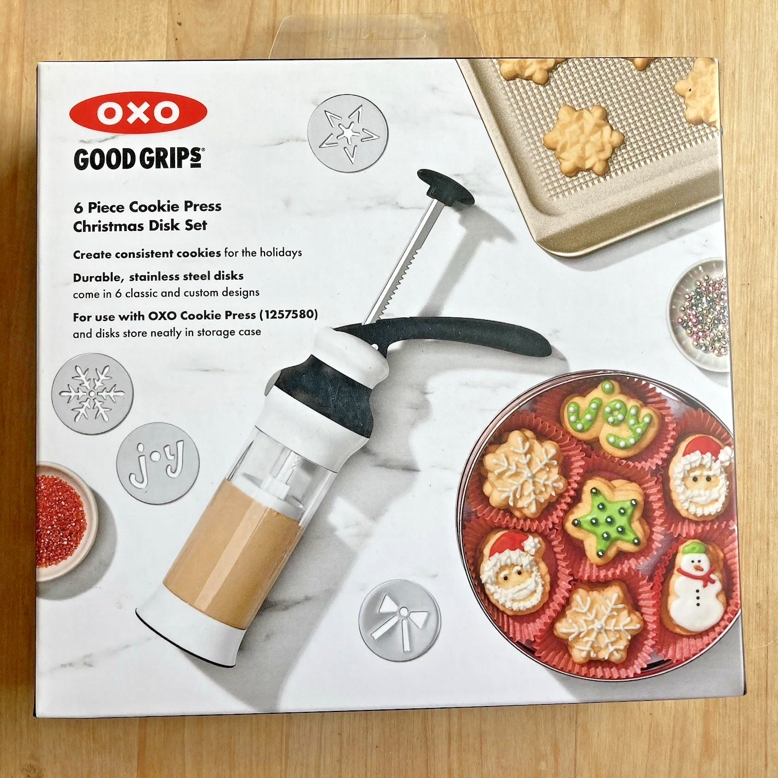 OXO Good Grips 6 Piece Cookie Press Disk Set Christmas Disk Set New In ...