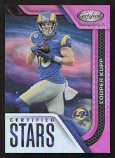 2022 Panini Certified Cooper Kupp Certified Stars Mirror Pink #/199 #CS-16 Card