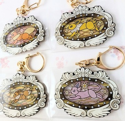 Pokemon PokePark Kanto Vee Vee Voyage Eevee Acrylic Keychain 9pc