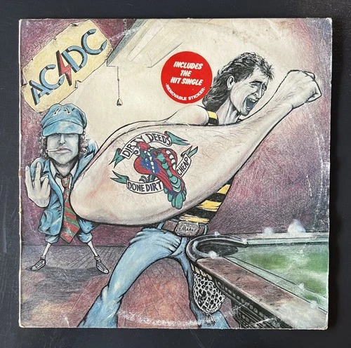 AC/DC – Dirty Deeds Done Dirt Cheap Vinyl, 1976 First Press Australian Blue Roo.
