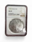 NGC 1999 MS69 1OZ AMERICAN SILVER EAGLE BACKDATE 🇺🇸🇺🇸🇺🇸