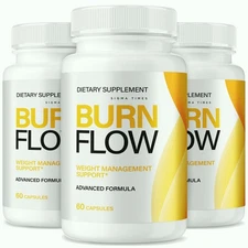 (3Pack) BurnFlow Capsules for Weight loss, Burn Flow Pills Fat-Burner Formula