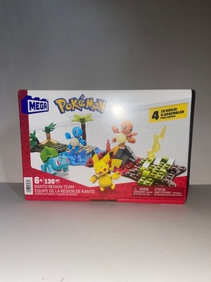 MEGA Pokemon Kanto Region Team Building Toy Set 130 Pcs HFG05 Age 6+ Sealed Box