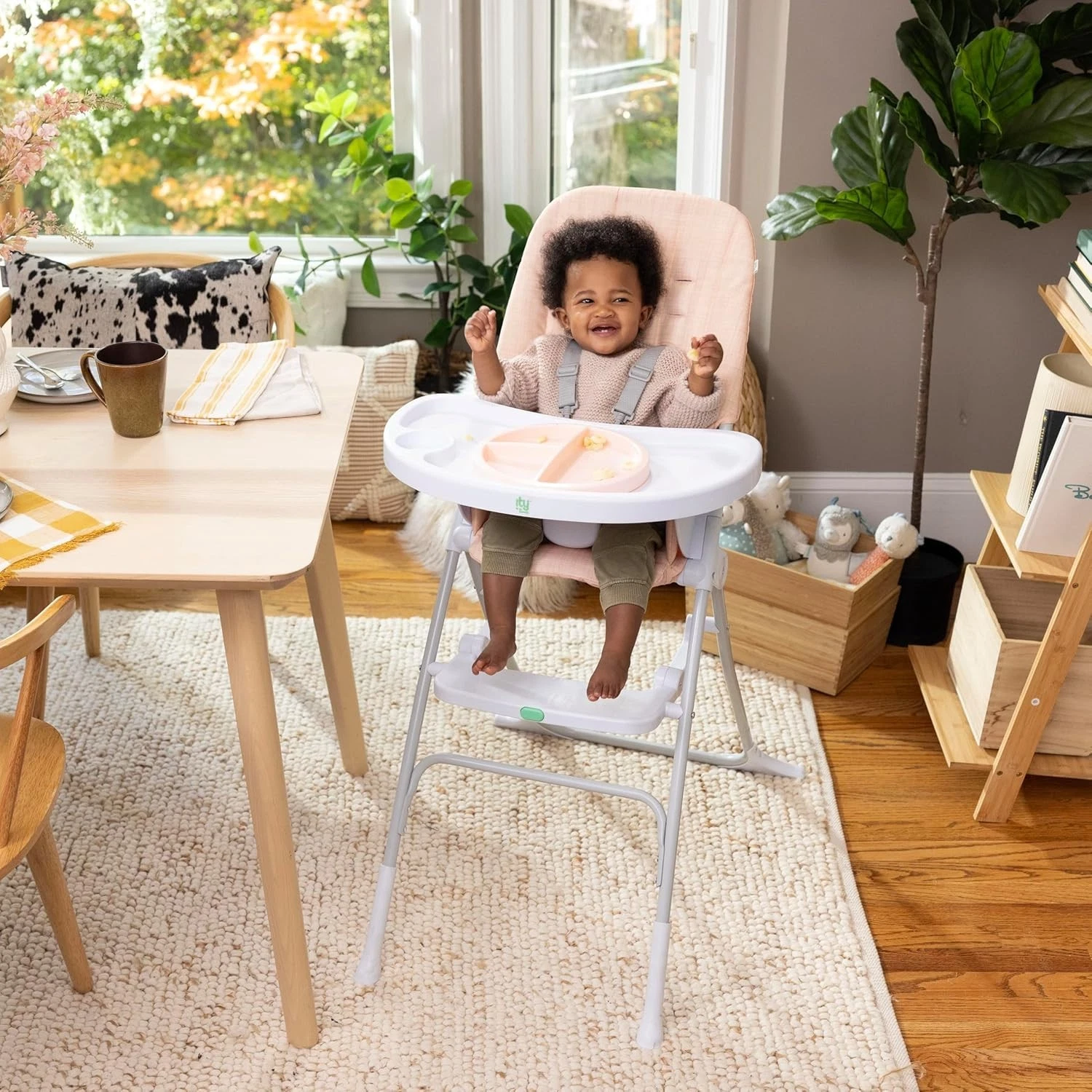 Silla De Comer Para Bebe Niña De Plegable Portatil Comoda Segura