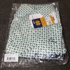 Rhoback Mens Performance Polo Notre Dame Fighting Irish Short Sleeve White