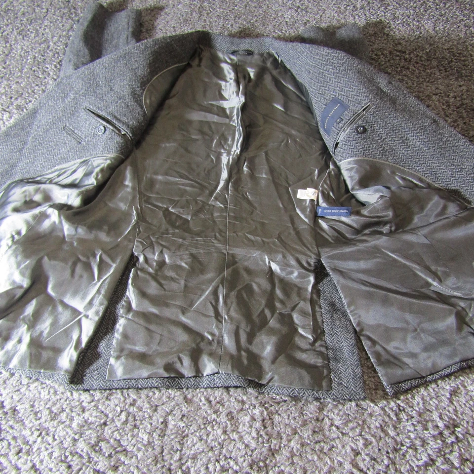 Traje Chaqueta Banana Republic Para Hombres 38S Tweed Sarga Blazer Abrigo Deportivo Formal Foto 4 de 4